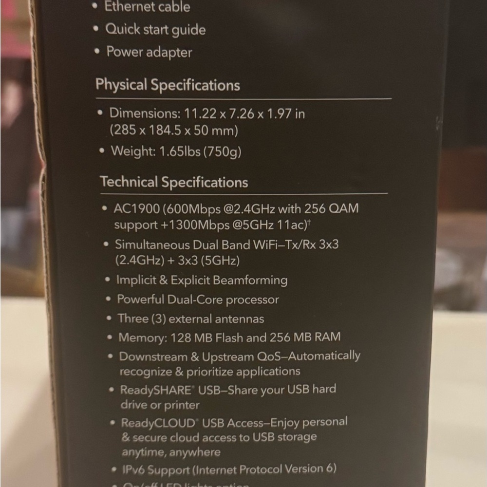 Netgear Black Wireless Router High-Performance Networking - Picture 5 of 7
